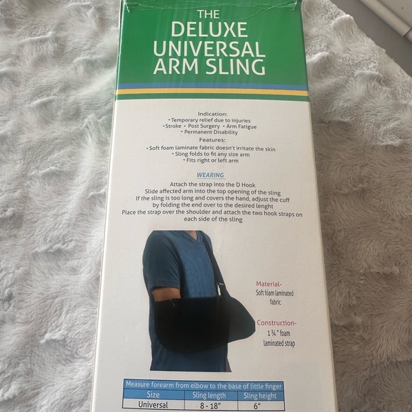 Deluxe Arm Sling with Black Support - Picture 2 of 7